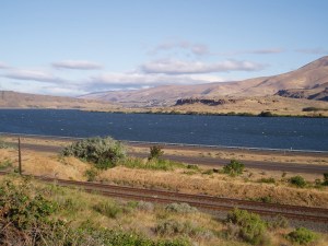 View back along the Columbia River basin